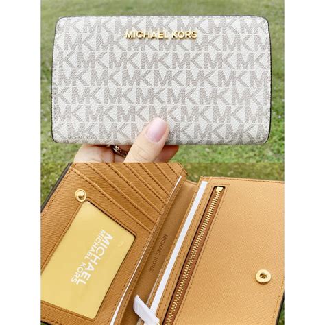 michael kors two toned wallet|michael kors bifold wallet women's.